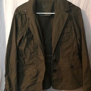Olive green utility jacket